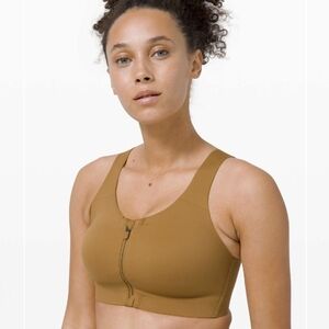 Lululemon Enlite Bra Zip Front *High Support, A–E Cups Spiced Bronze